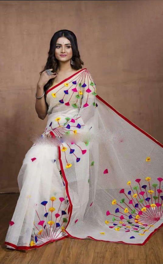 Applique Saree
